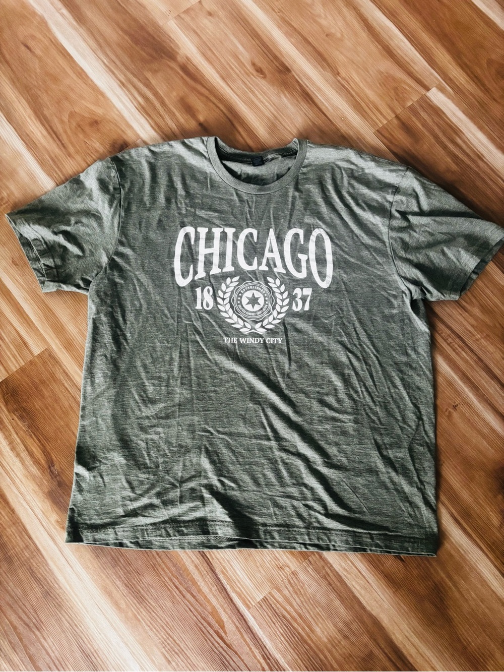 Gildan Chicago Graphic Tee - Olive